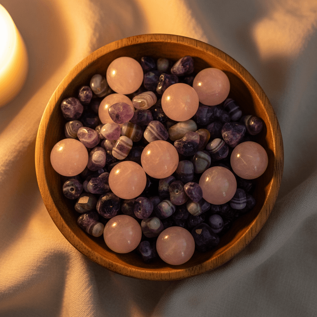 Natural semi-precious stone beads